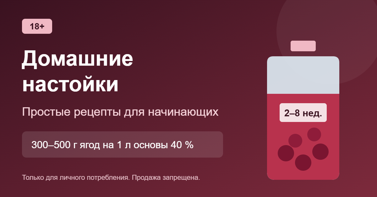 Домашние настойки: простые рецепты для начинающих