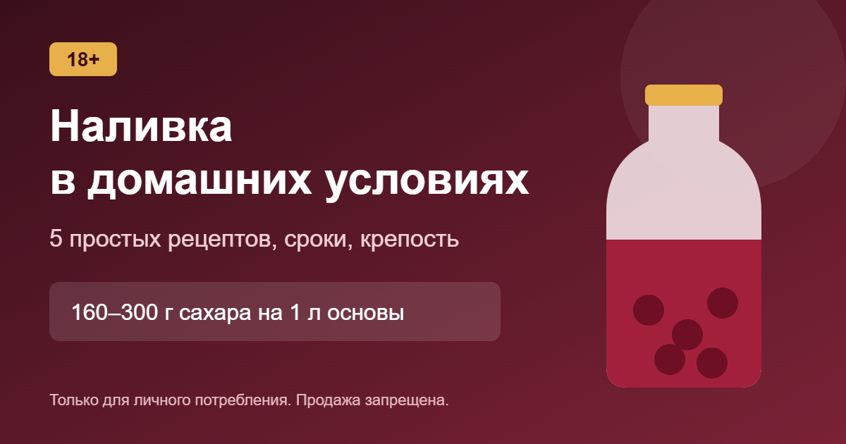 Наливка в домашних условиях: простые рецепты, сроки и крепость